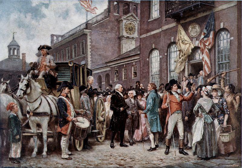 Jean Leon Gerome Ferris Washington's Inaugration at Philadelphia